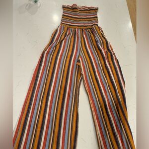 Altar'd State Multicolor Striped Wide Leg Jumpsuit